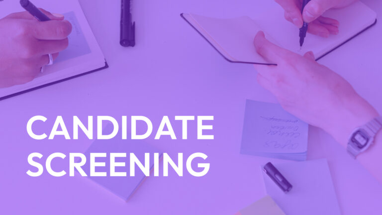 banner to the article on candidate screening